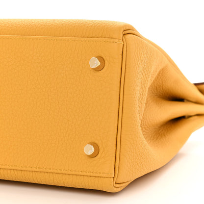 Hermes Togo Kelly Retourne 32 Jaune Ambre 10 of 12