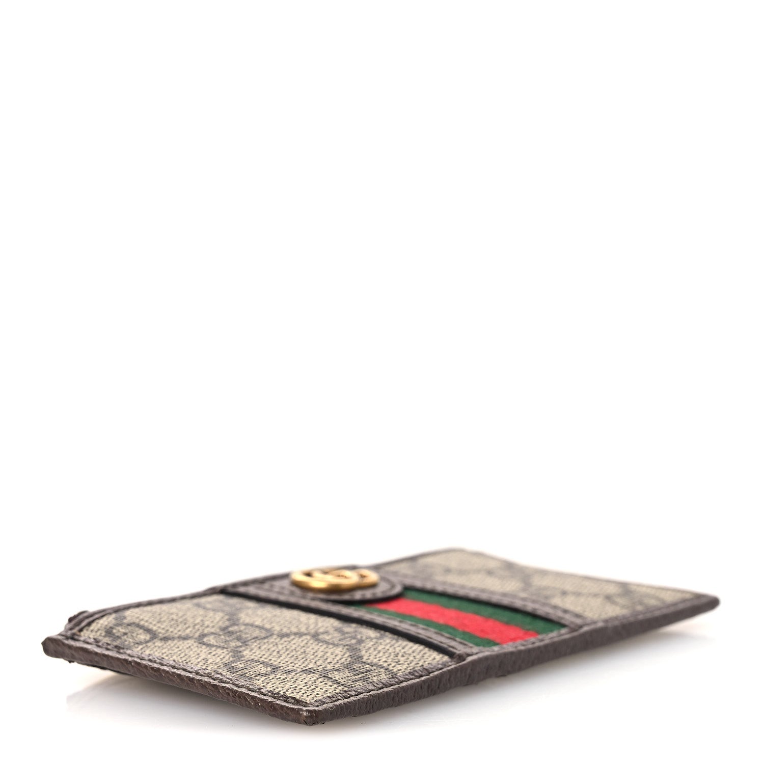 Gucci GG Supreme Monogram Web Ophidia Coin Case Brown 1892169