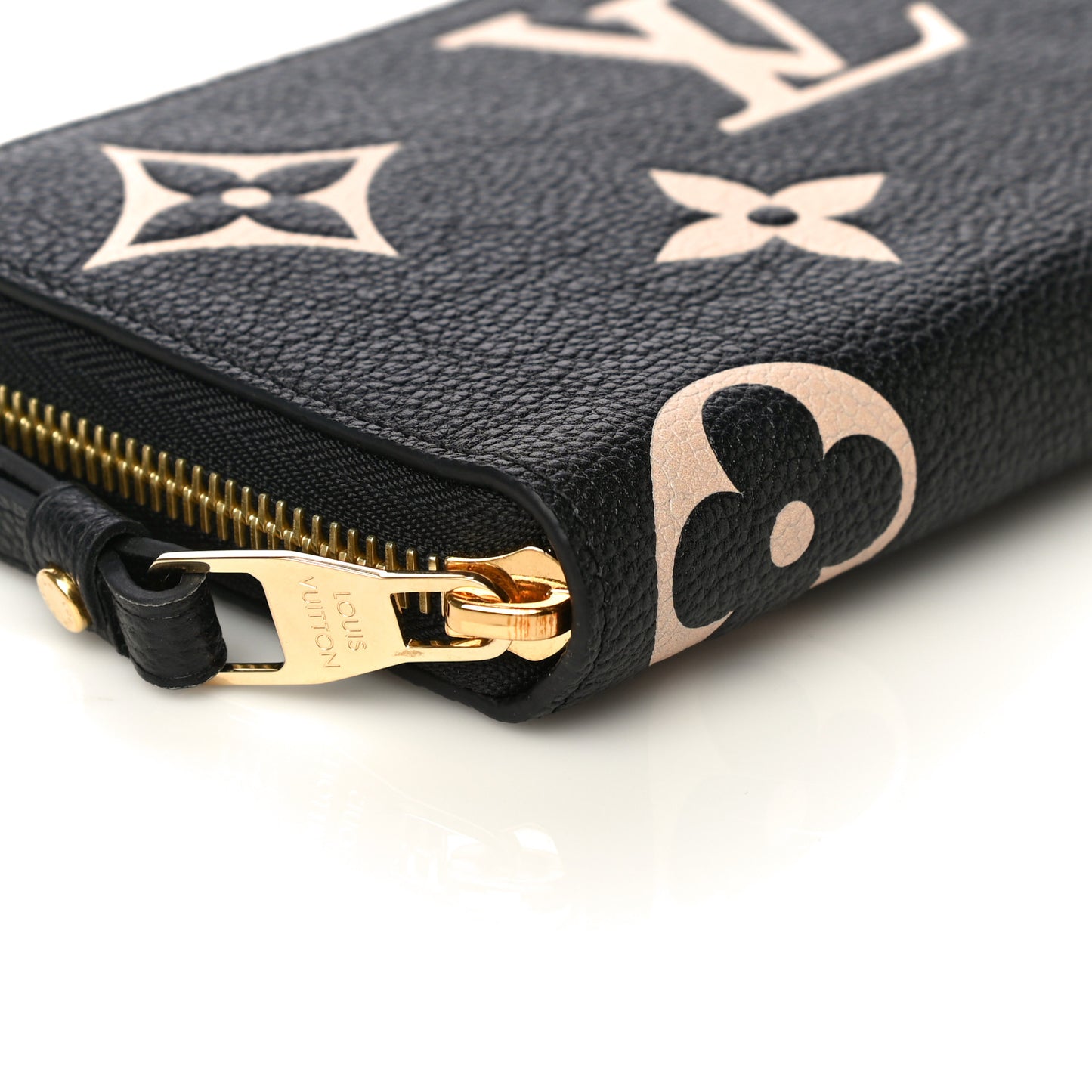 Empreinte Monogram Giant Zippy Wallet Black Beige