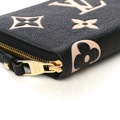Louis Vuitton Empreinte Monogram Giant Zippy Wallet Black Beige 8 of 9
