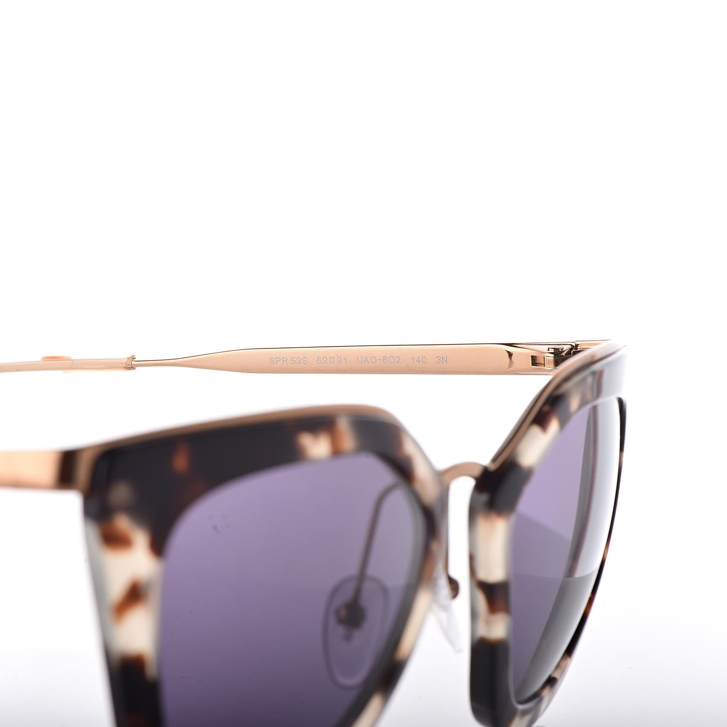 Prada Cinema Sunglasses SPR53S White Havana 6 of 9