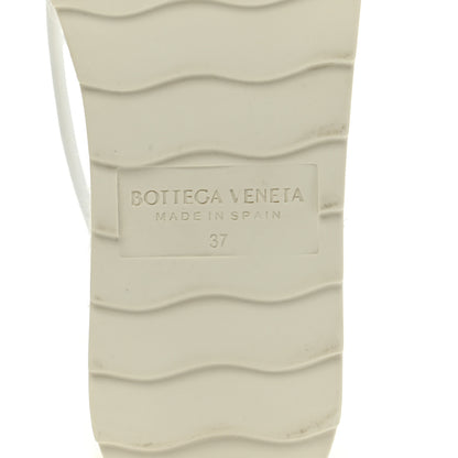 Bottega Veneta Mesh Lambskin Sporty Web Stretch Ankle Tie Espadrilles 37 Optic White 6 of 7