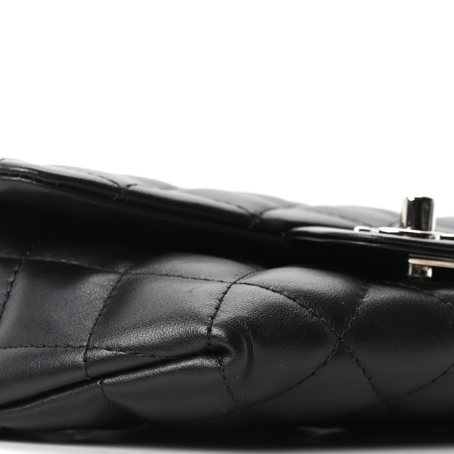 Chanel Calfskin Quilted CC Uniform Flap Belt Bag Black 9 of 10