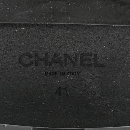 Chanel Calfskin Quilted CC Mocassin Loafers 41 Brown 7 of 9