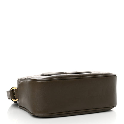 Gucci Sakai Be Green Calfskin Diagonal Stitched Small Blondie Shoulder Bag Craclet Brown 4 of 11