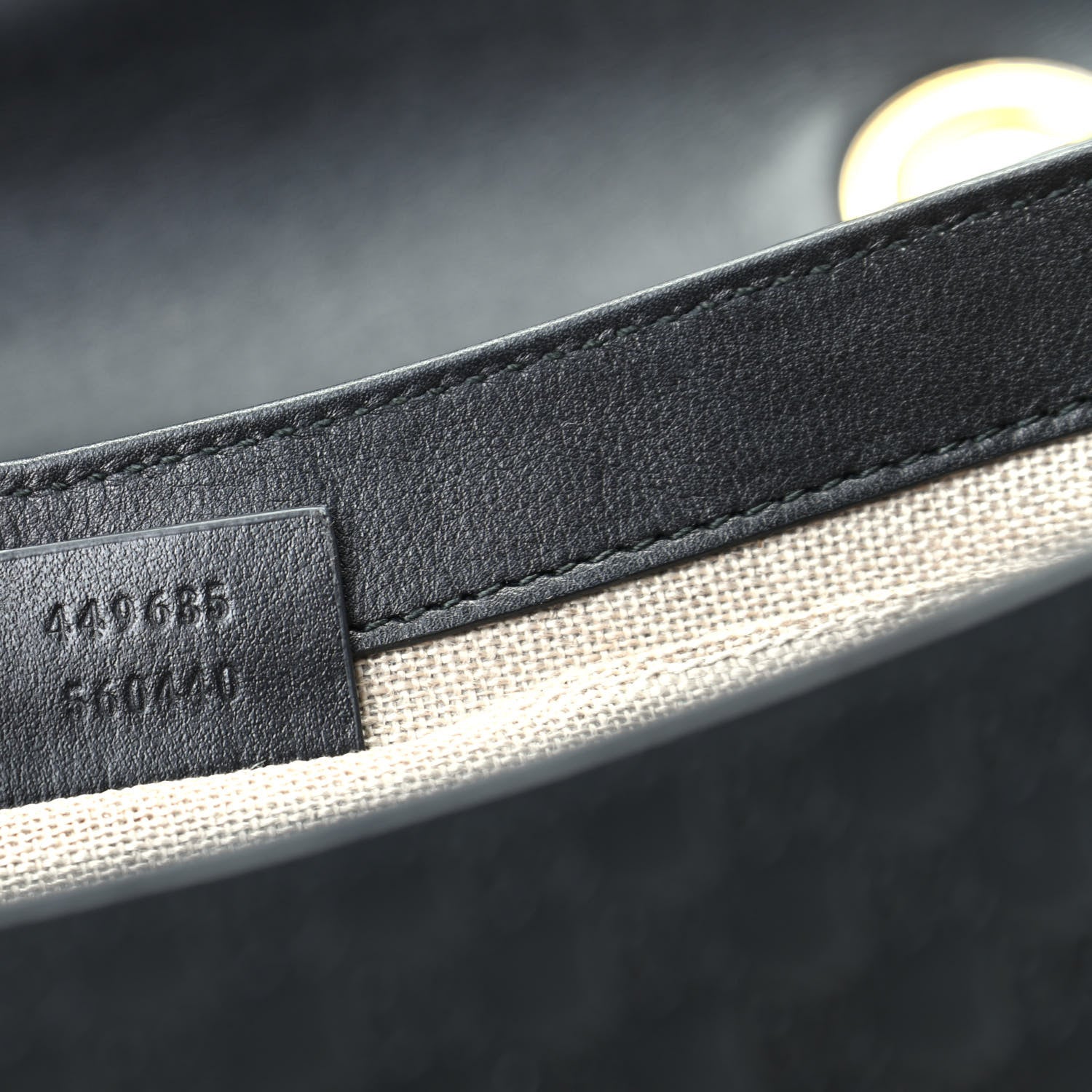 Gucci Microguccissima Medium Emily Chain Shoulder Bag Black 9 of 9