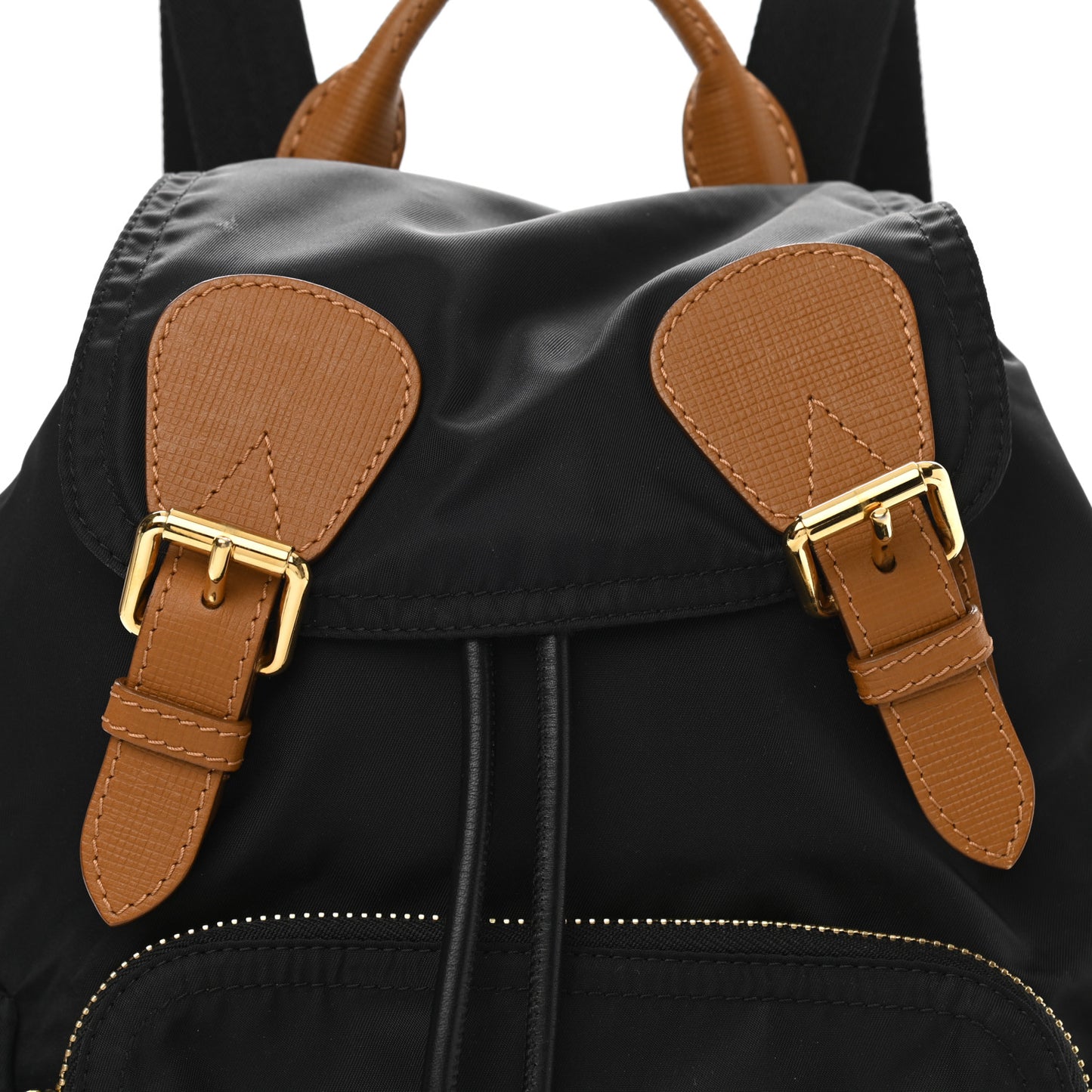 Nylon Medium Rucksack Backpack Black