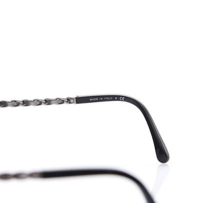 Chanel Lambskin Square Chain Sunglasses 5210-Q Black 6 of 8