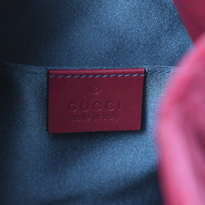 Gucci Velvet Matelasse GG Marmont Bucket Bag Light Raspberry Rose 5 of 10