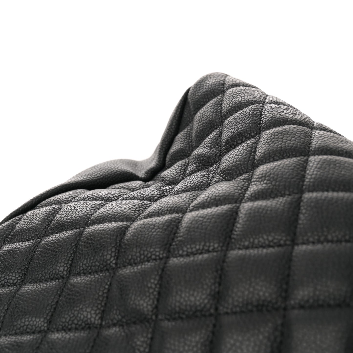 Caviar Quilted Large Just Mademoiselle Black