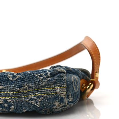 Louis Vuitton Monogram Denim Mini Pleaty Blue 8 of 9