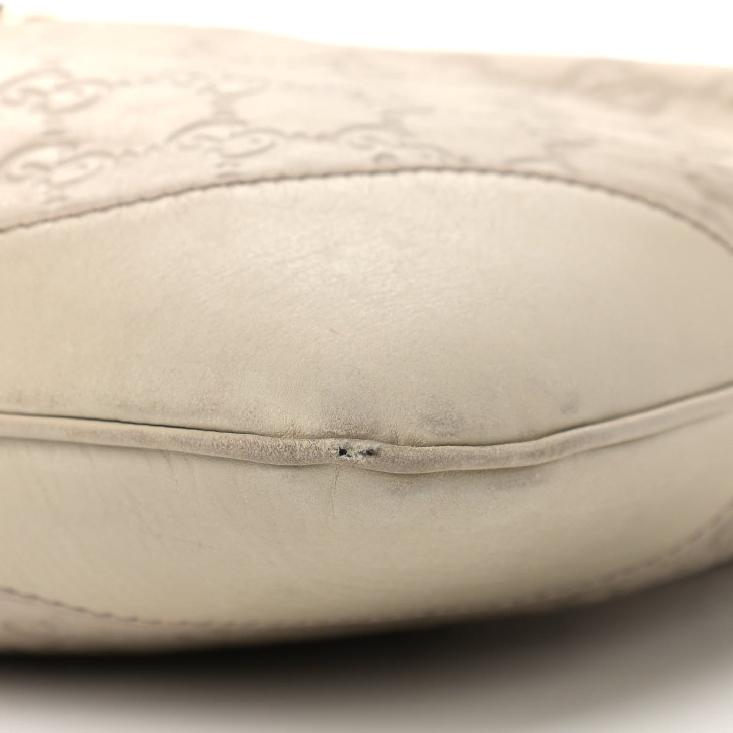 Guccissima Medium Jackie O Bouvier Hobo Off White