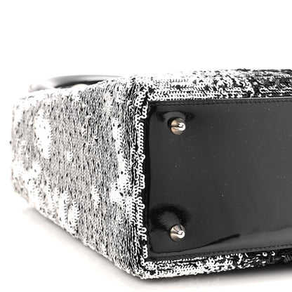 Christian Dior Patent Sequin Medium Lady Dior Black Multicolor 8 of 9