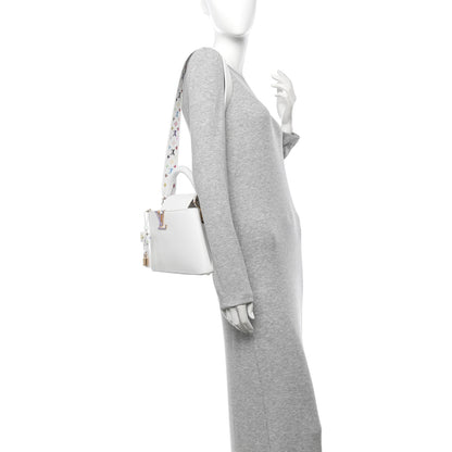 Louis Vuitton LV X TM Taurillon BB Capucines  Blanc 2 of 9