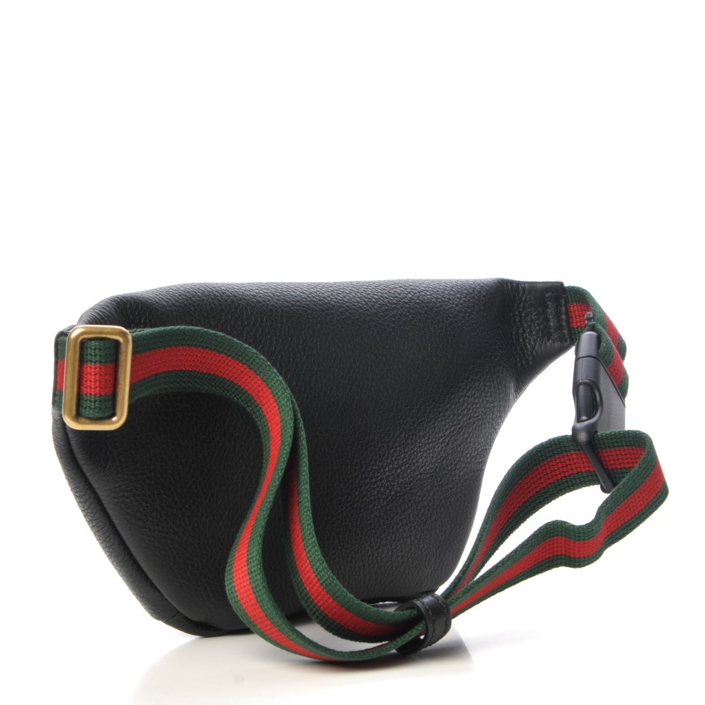 Grained Calfskin Small Logo Belt Bag Black