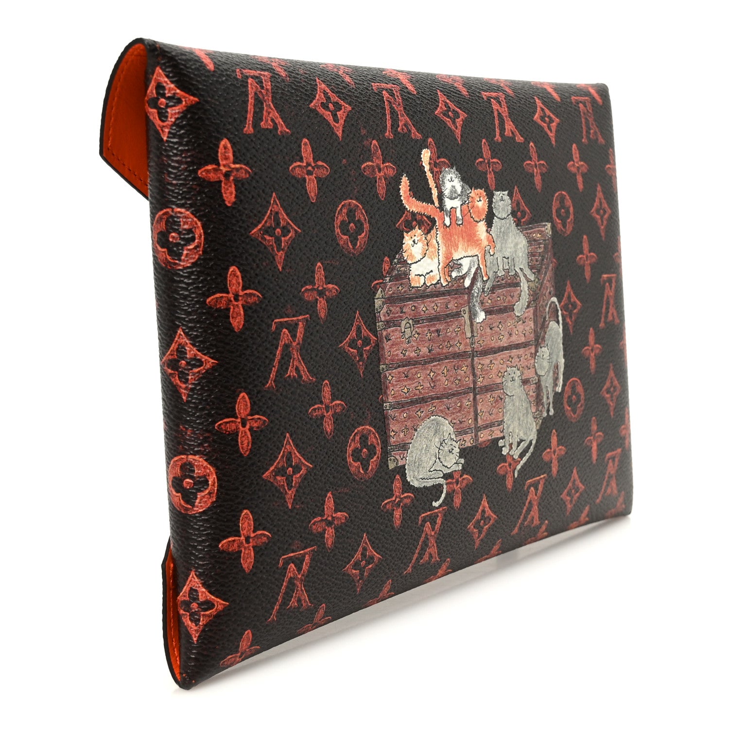 Louis Vuitton Catogram Kirigami Pochette Set Marron White Black 4 of 12