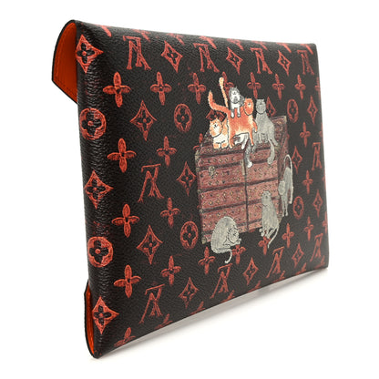 Louis Vuitton Catogram Kirigami Pochette Set Marron White Black 4 of 12