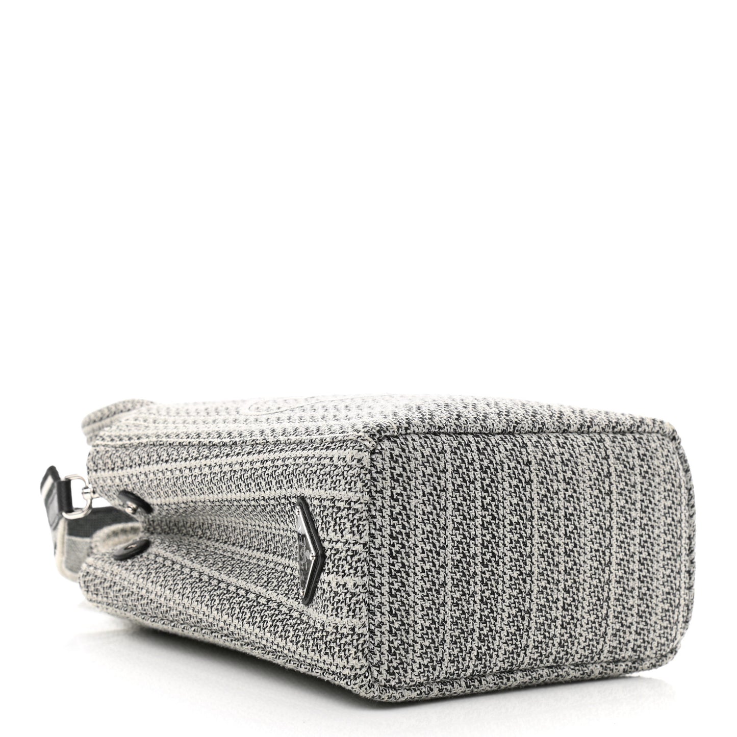 Jacquard Logo Embroidered Small Tote Black Talco