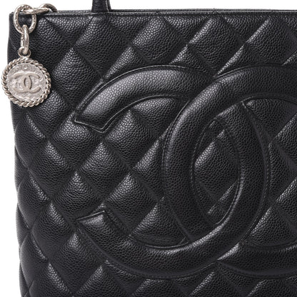 Chanel Caviar Quilted Medallion Tote Black 9 of 10