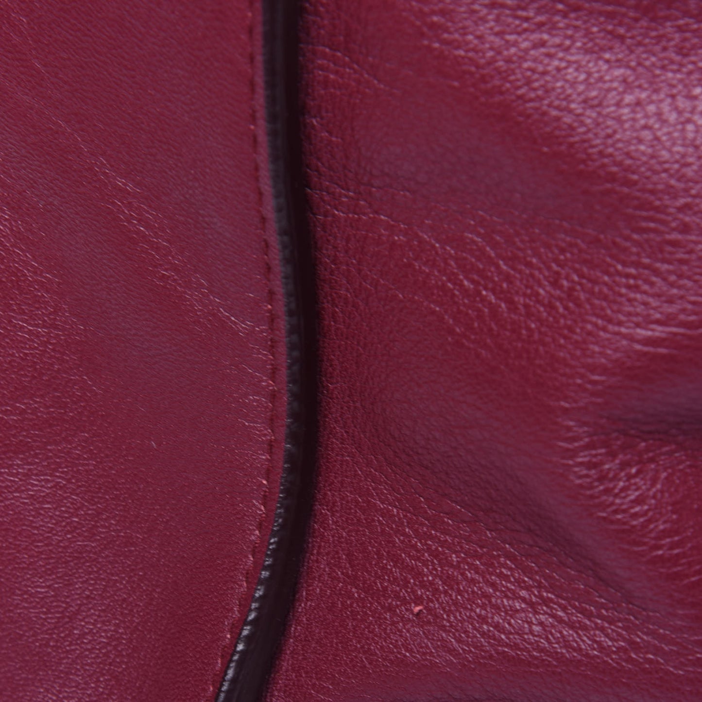 Veau Papier Classic Silver Hardware A4 Zip Around Tote Rouge Pourpre