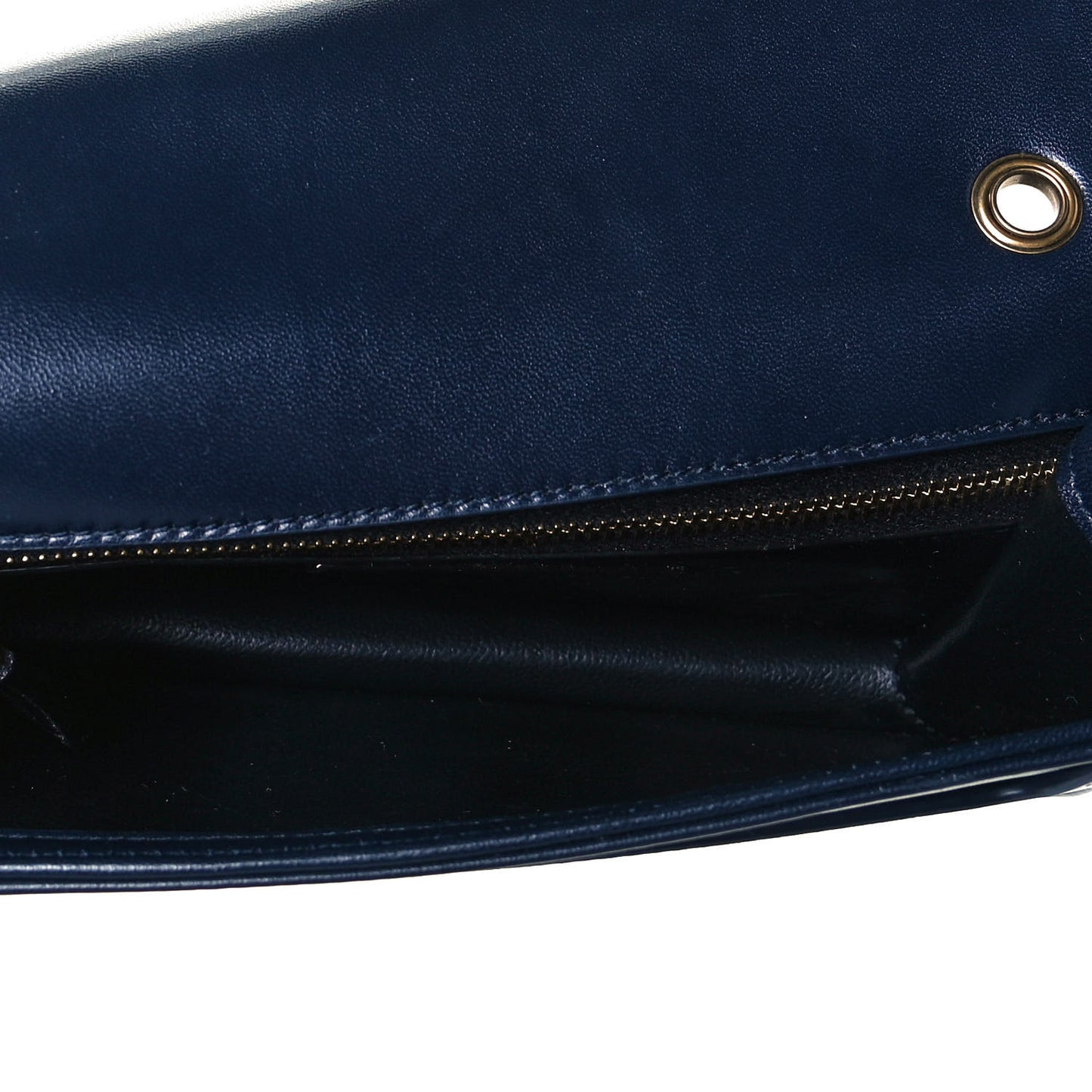 Denim Matelasse Amalia Chain Shoulder Bag Blue