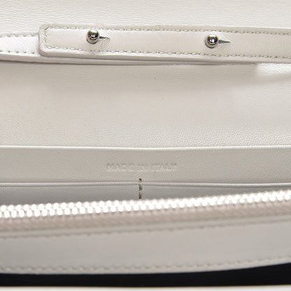 Saint Laurent Calfskin Crocodile Embossed Medium Classic Monogram Kate Satchel Perle 7 of 7