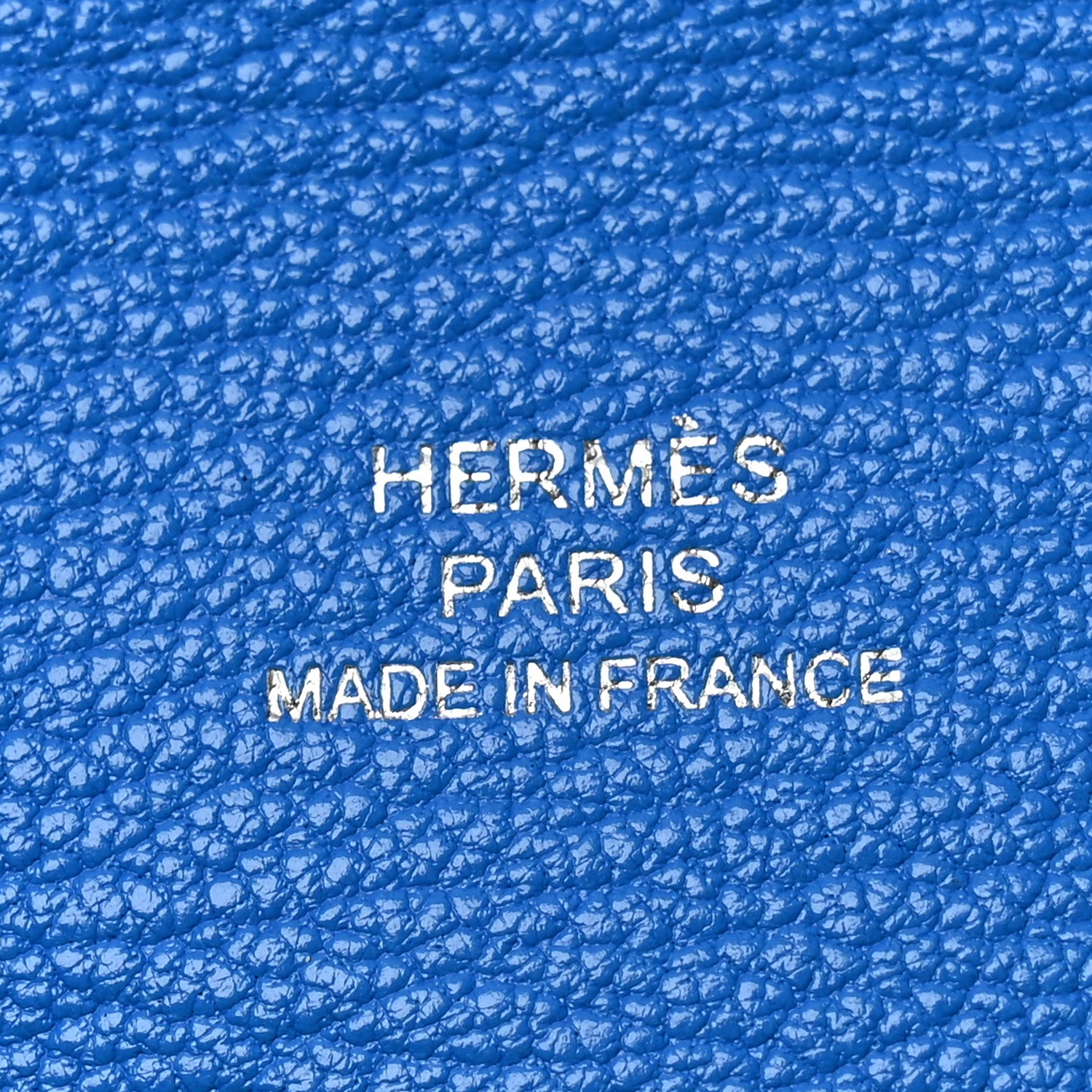 Hermes Chevre Mysore Calvi Card Case Bleu Hydra 6 of 7