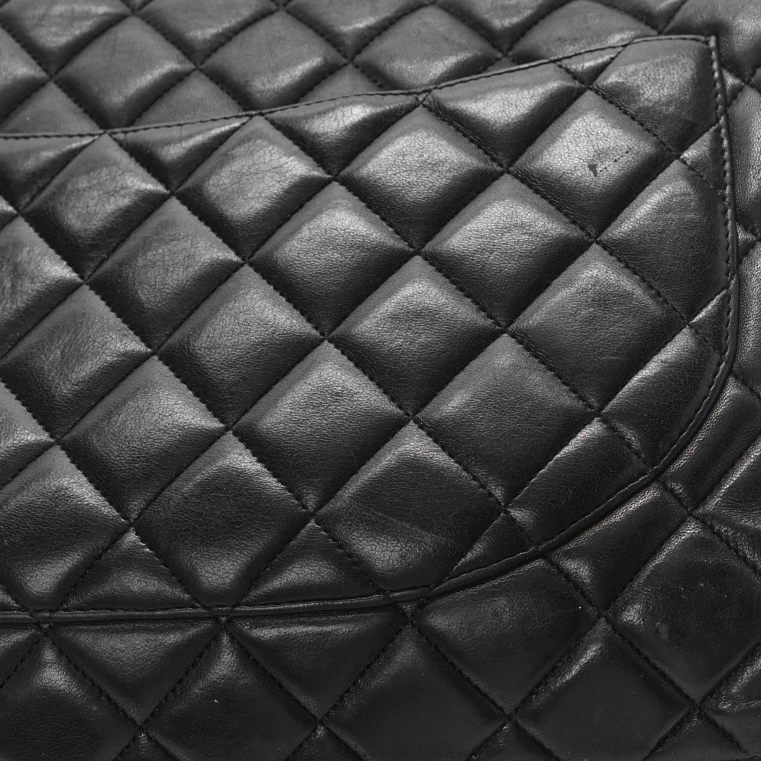 Chanel Lambskin Quilted Maxi Single Flap Black 11 of 14