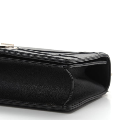 Christian Dior Grained Calfskin Medium Diorama Flap Bag Black 9 of 9