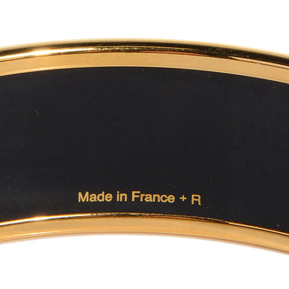 Hermes Enamel Printed Caleche Wide Bracelet 65 Rose Dragee 4 of 4