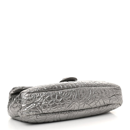 Chanel Vinyl Graphic Edge Flap Silver 3 of 8