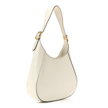 Prada Brushed Calfskin Cleo Adjustable Strap Shoulder Bag White 3 of 13