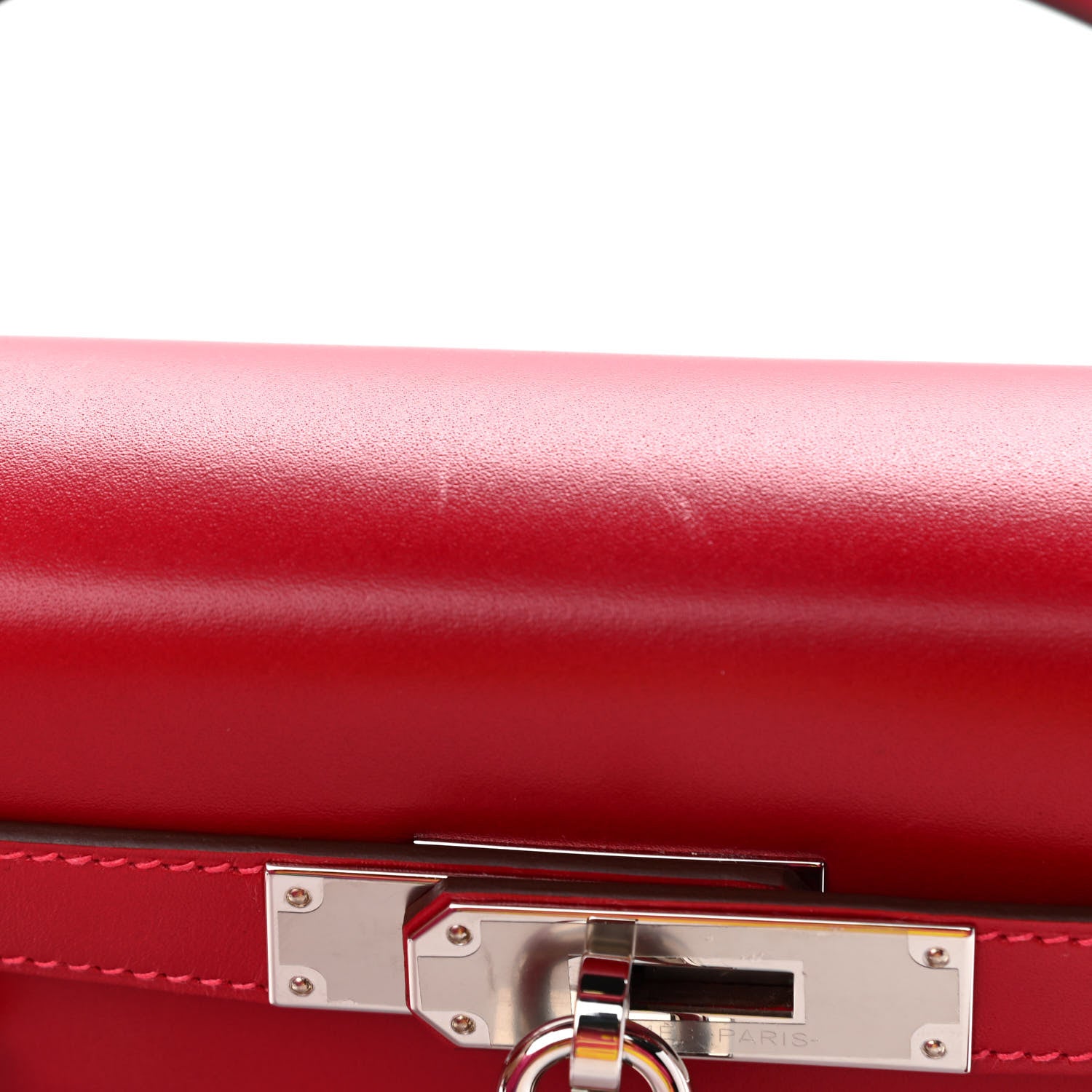 Hermes Tadelakt Kelly Sellier 28 Rouge Vif 10 of 12