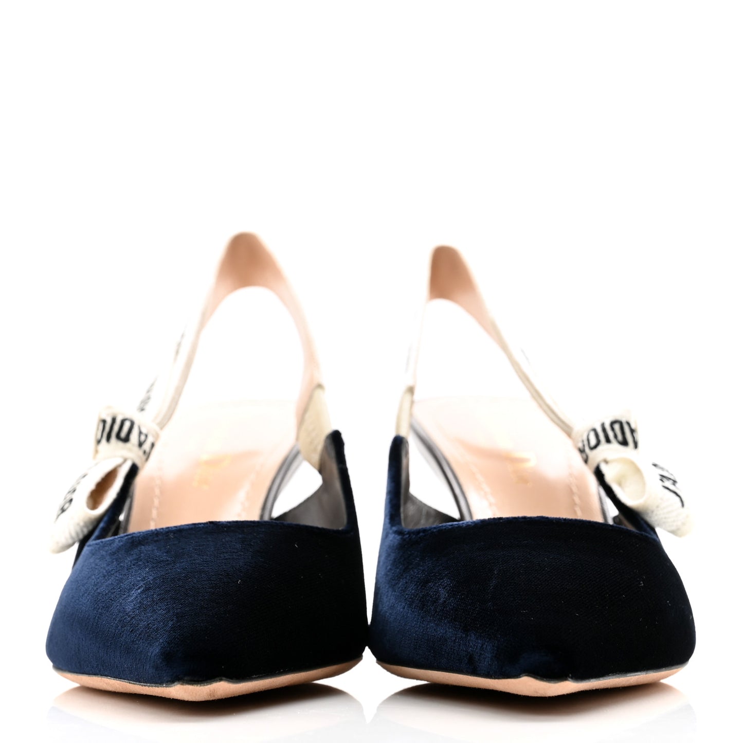 Velvet Ribbon J'Adoir Slingback 65mm Pumps 38 Deep Blue
