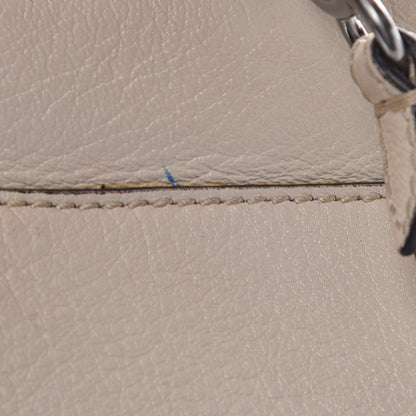 Fendi Goatskin Elaphe Large Peekaboo Iconic Satchel Latte Natural 19 of 21