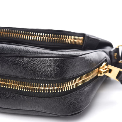 Tom Ford Grained Calfskin Medium Jennifer Crossbody Bag Black 9 of 10