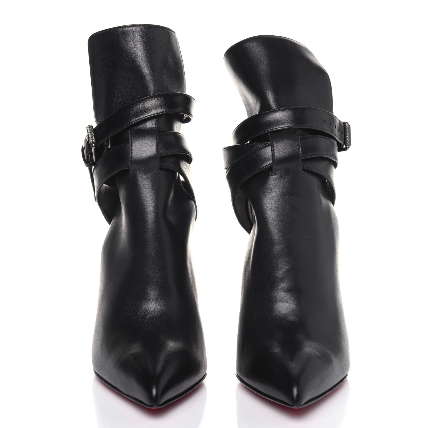 Christian Louboutin Calfskin Spike Pumps 37.5 Black 2 of 9