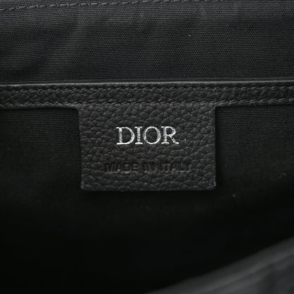 Christian Dior Grained Calfskin Oblique Mini Saddle Messenger Black 6 of 11