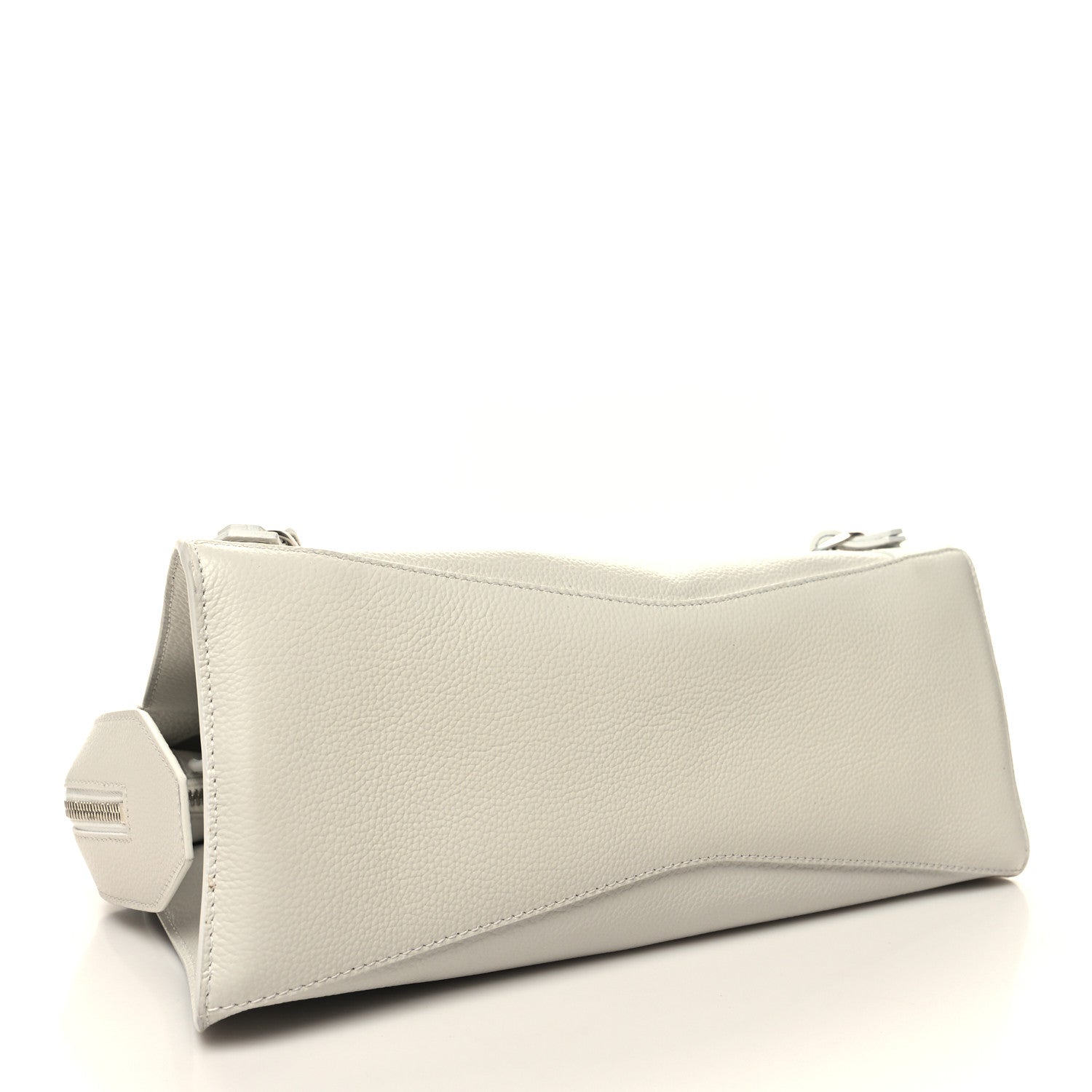 Balenciaga Grained Calfskin Neo Classic Silver Hardware S City White 4 of 12