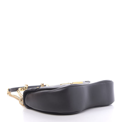 Louis Vuitton Calfskin Love Lock New Wave Chain MM Black 4 of 10