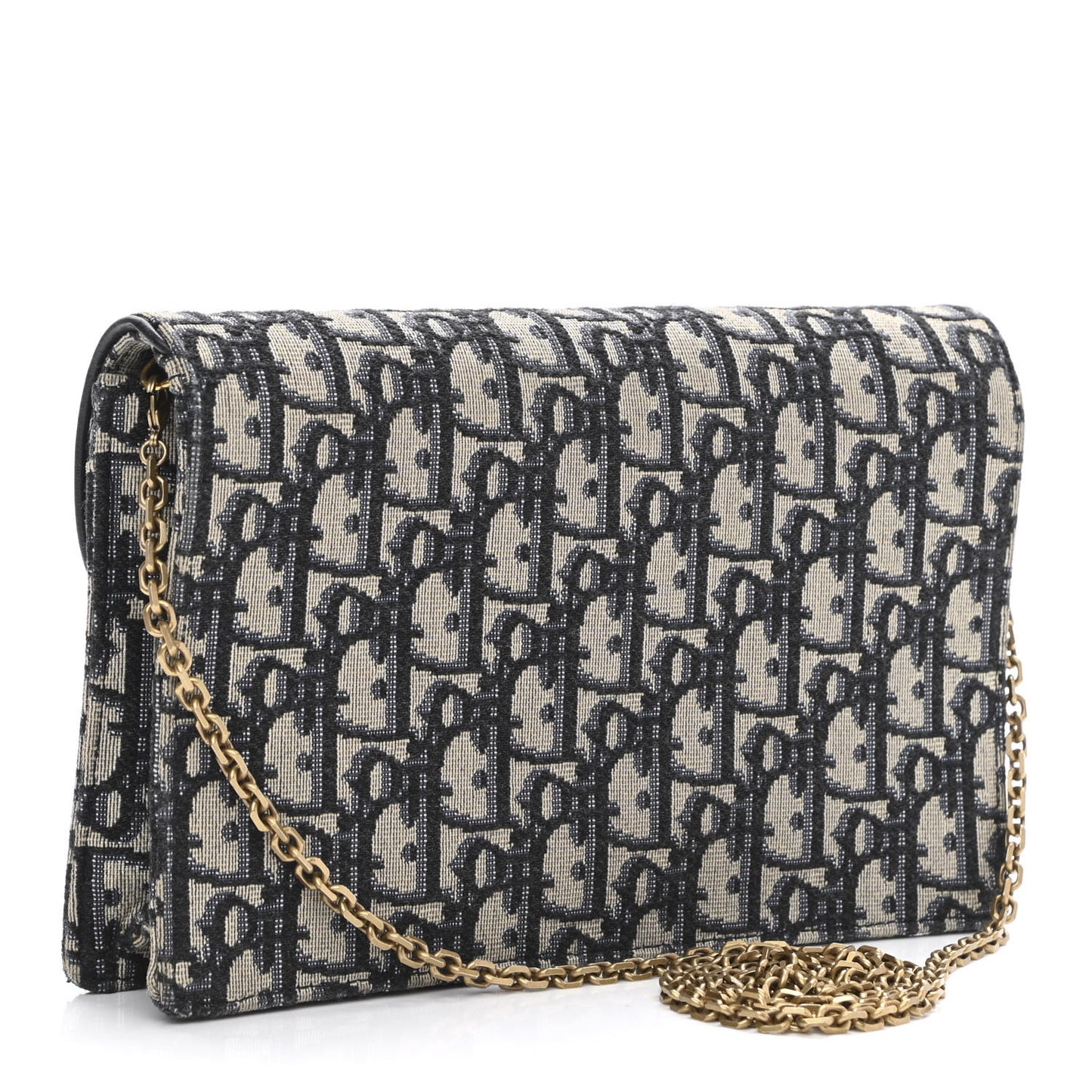Oblique Saddle Chain Pouch Blue