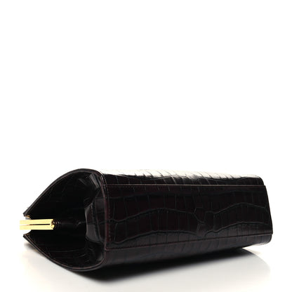 Mansur Gavriel Crocodile Embossed Calfskin Elegant Top Handle Bag Class 4 of 9
