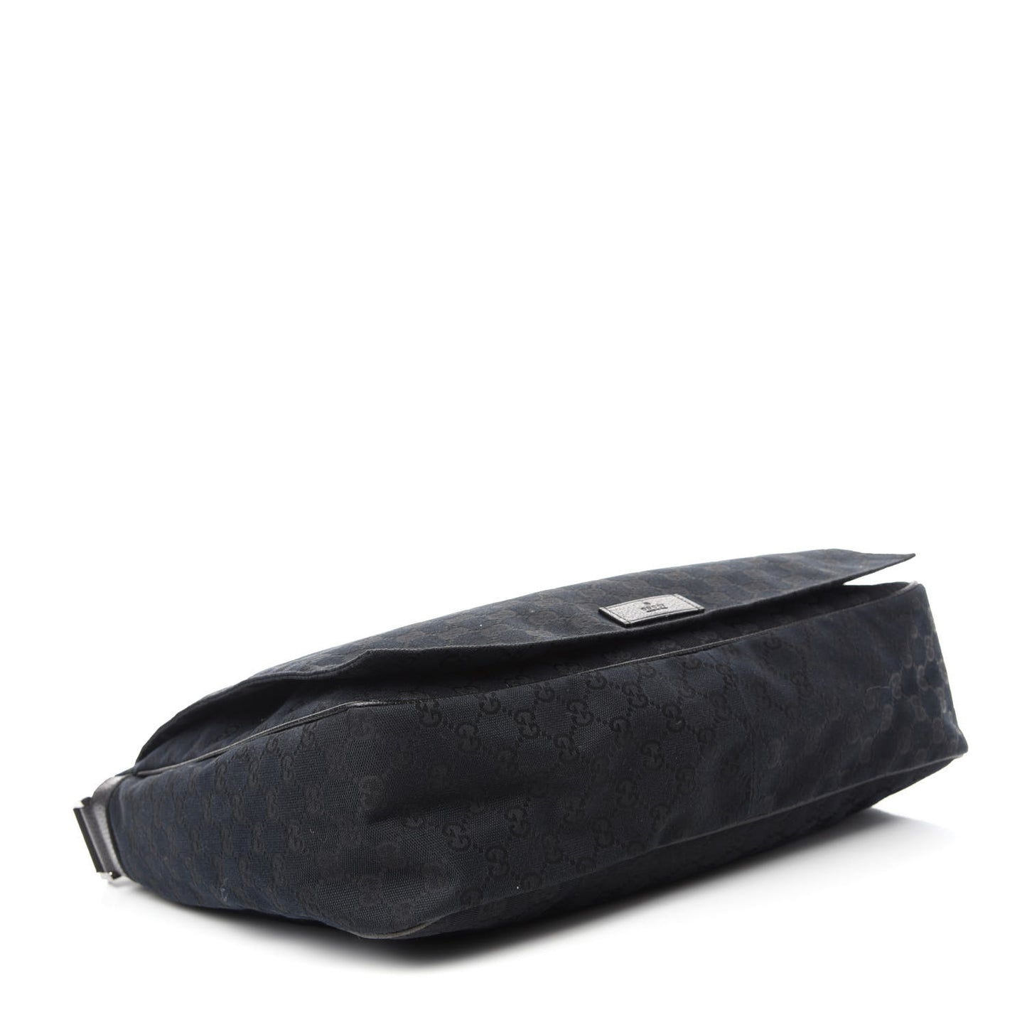 Monogram Large Flap Messenger Bag Black
