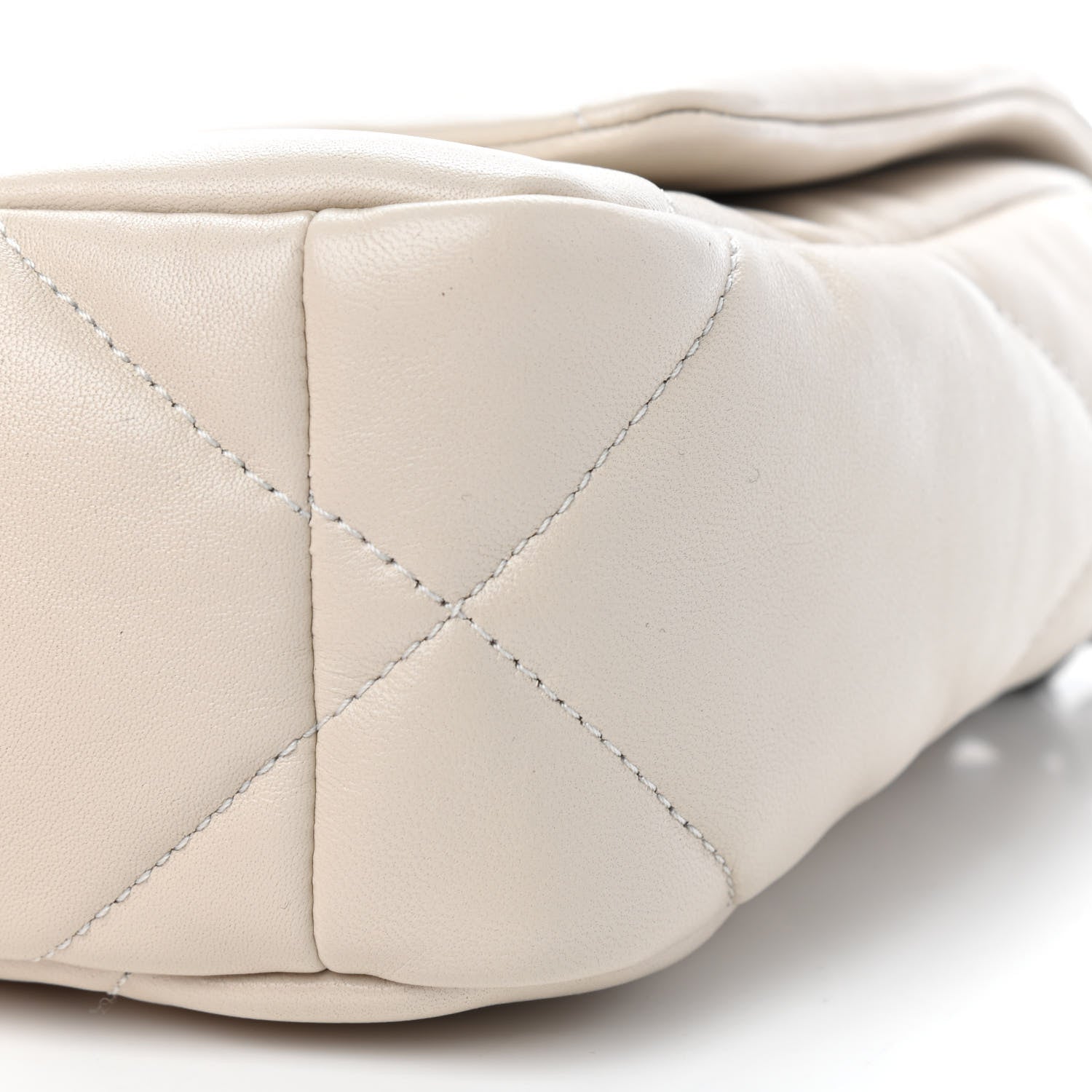 Chanel Lambskin Quilted Medium Chanel 19 Flap Light Beige 9 of 9