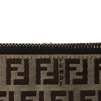 Fendi Zucchino Pochette Dark Brown 15 of 15