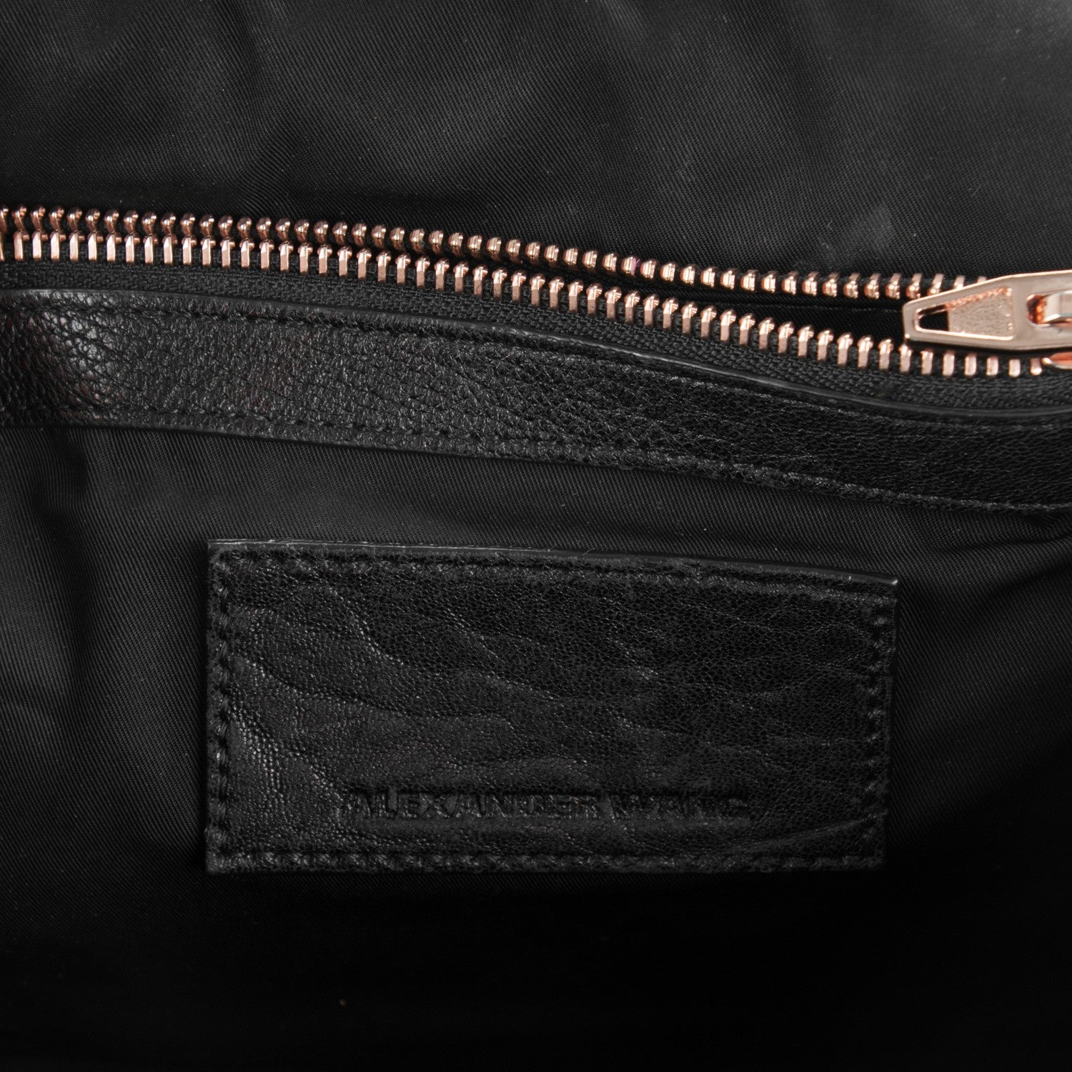 Alexander Wang Pebbled Lambskin Rockie Black Rose Gold Hardware 6 of 10