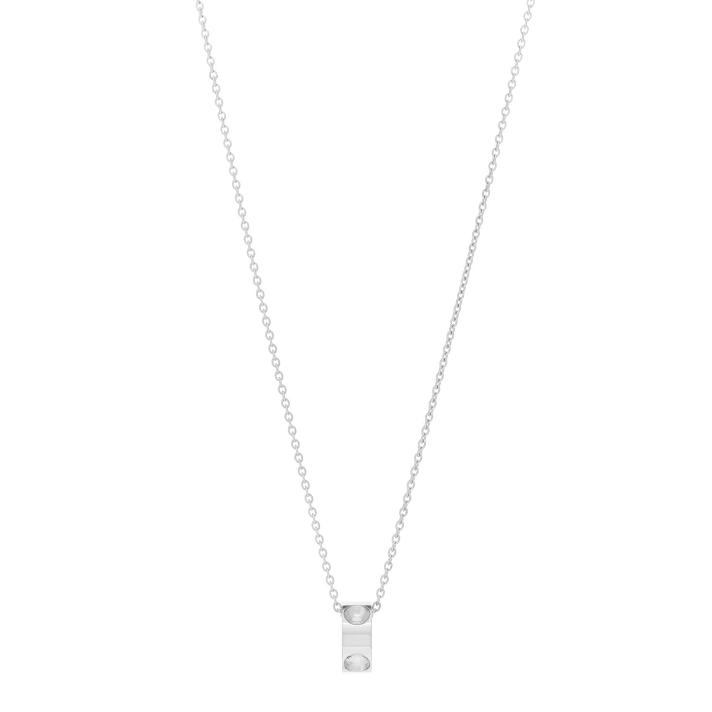 18K White Gold Empreinte Pendant Necklace