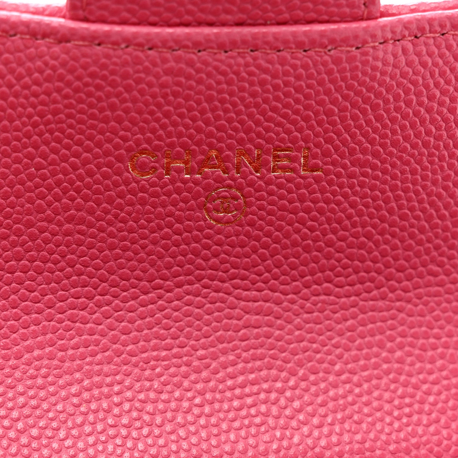 Chanel Caviar Quilted Flap Card Holder Wallet Pink 6 of 9
