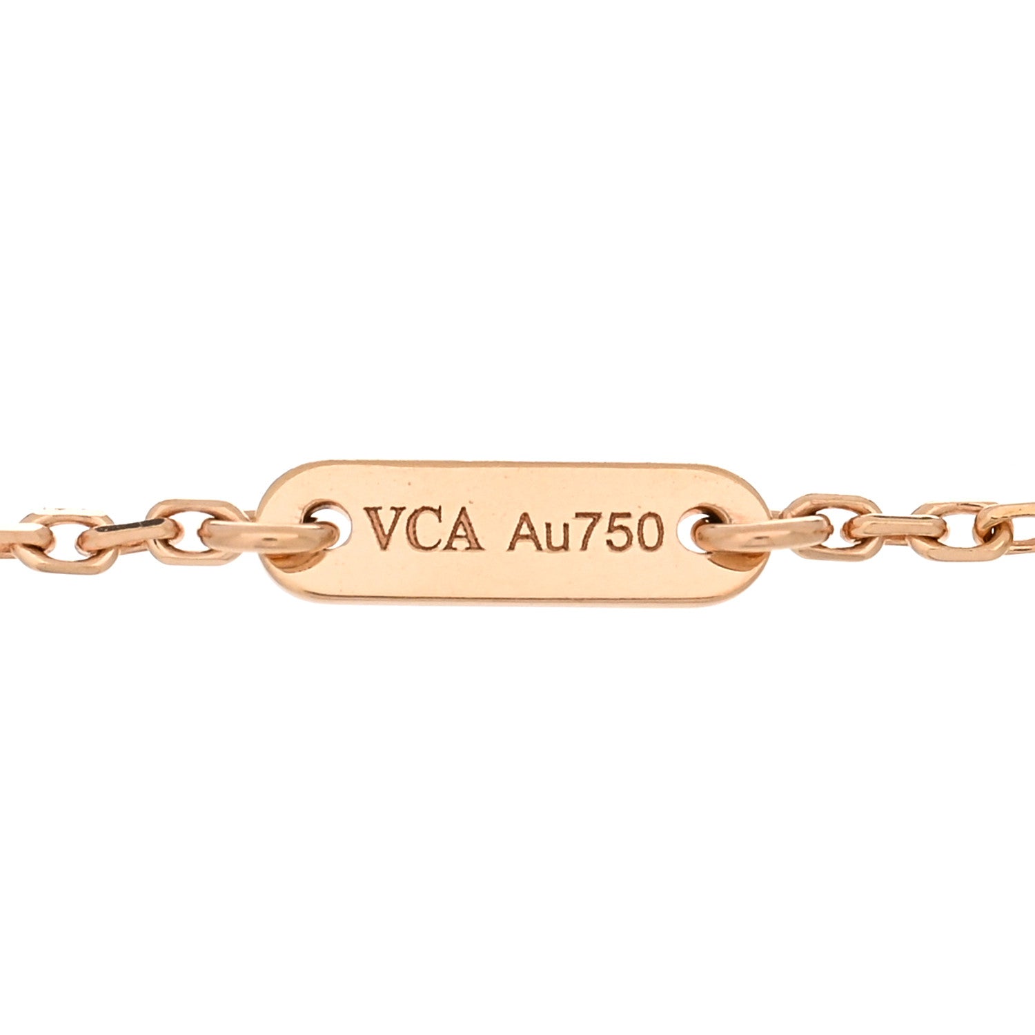 Van Cleef & Arpels 18K Rose Gold Carnelian Sweet Alhambra Bracelet 3 of 3
