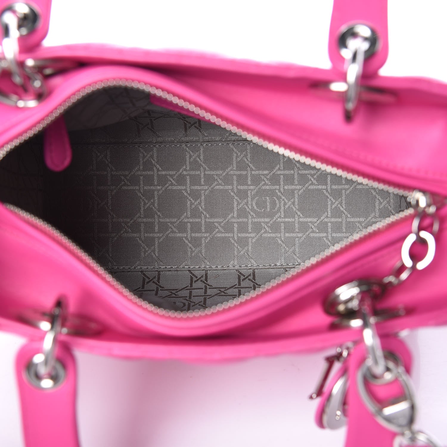 Christian Dior Lambskin Cannage Medium Lady Dior Pink 5 of 9